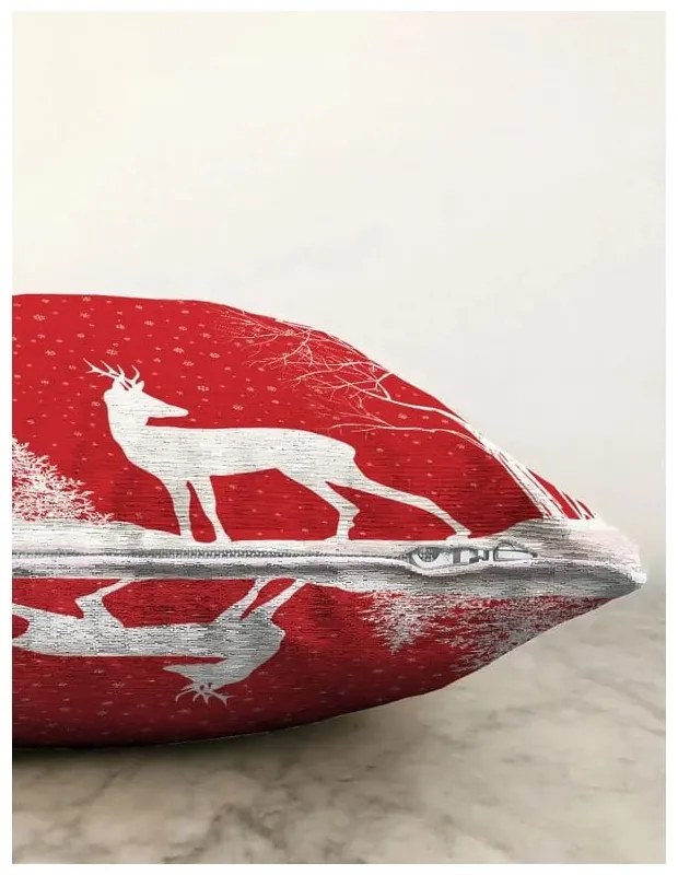 Față de pernă 43x43 cm cu model de Crăciun – Mila Home