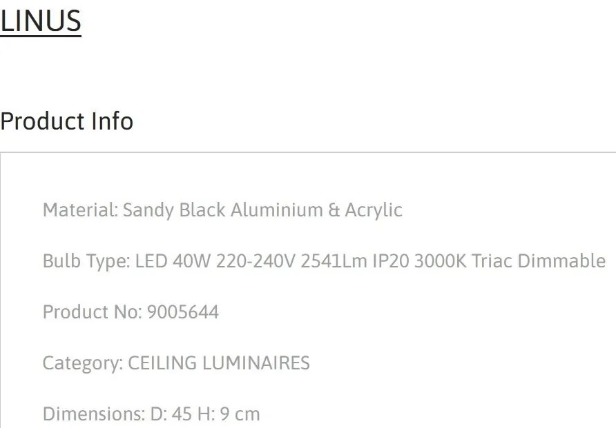 Plafoniera LED dimabila design circular LINUS D-45cm