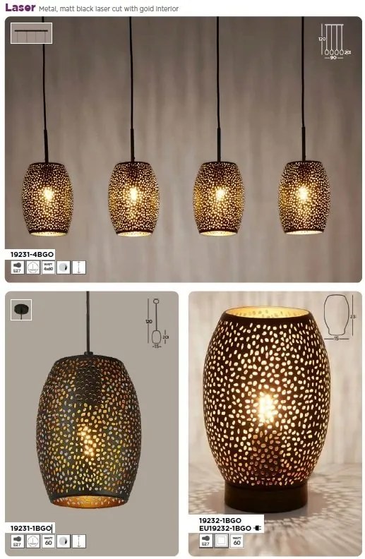 Lustra, Pendul design modern Laser Cut Metal
