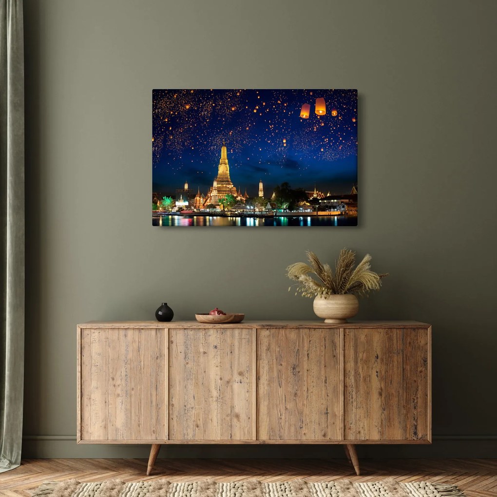 Tablou - Lampioane norocului, Bangkok (90x60 cm)