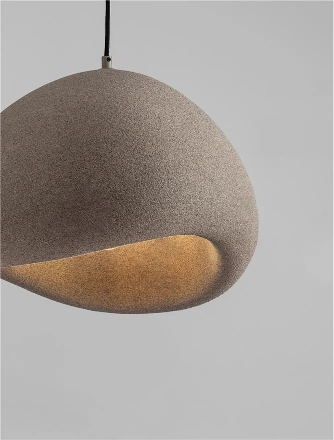 Lustra suspendata design modern, Stone Brown, AERE, L 50cm