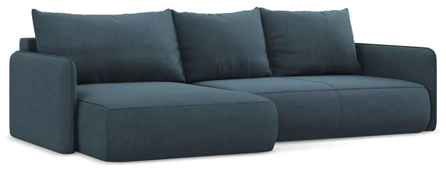 Colțar albastru extensibil/cu spațiu de depozitare (cu colț pe partea stângă) Nanea – Makamii