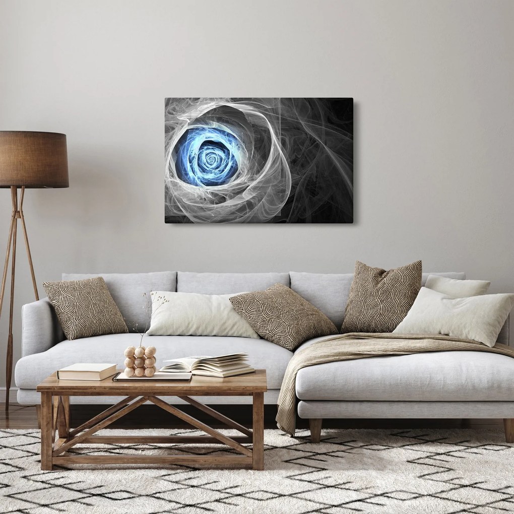 Tablou - Abstract Rose Blue (90x60 cm)