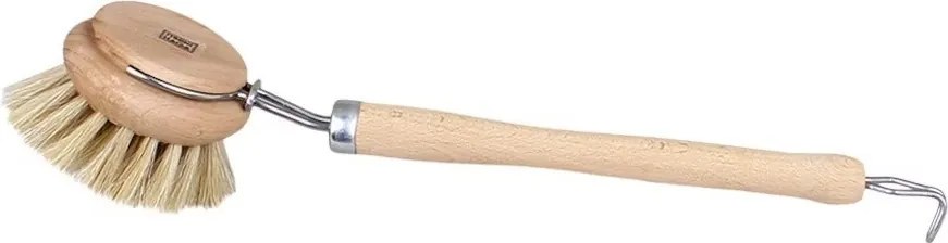 Perie pentru vase din lemn de fag FSC cu păr de mistreț, L23 cm, „Dish Brush"