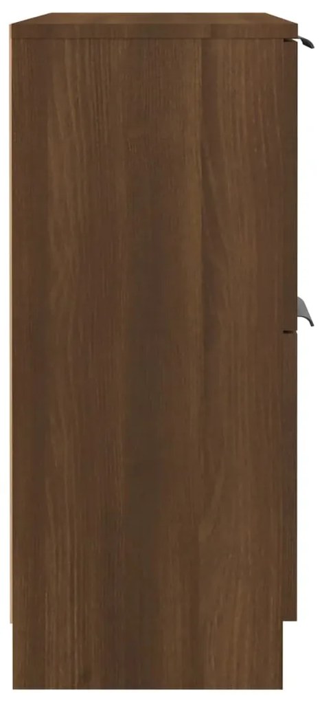 Servanta, stejar maro, 60x30x70 cm, lemn prelucrat 1, Stejar brun