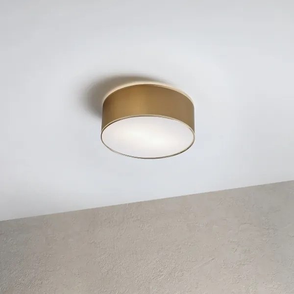 Plafonieră SIRJA DOUBLE, 2 x E14, 15 W fiecare, 230 V, Ø 35 cm, maro/auriu