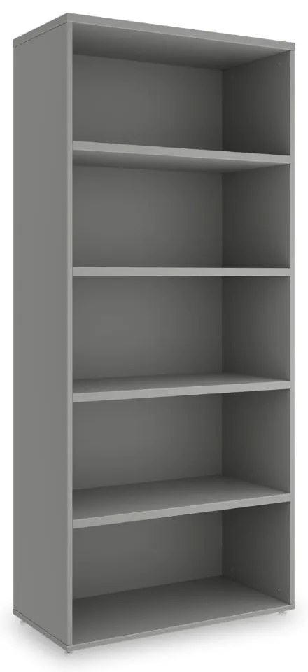 Dulap înalt SimpleOffice 80 x 40 x 180 cm, gri