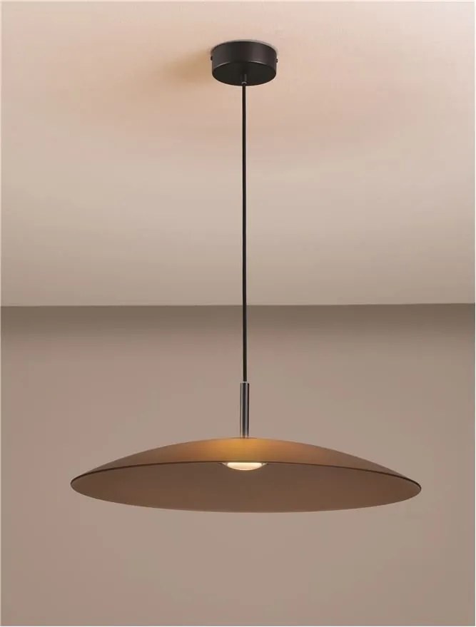 Lustra LED design modern POLIFEMO maro, 60cm