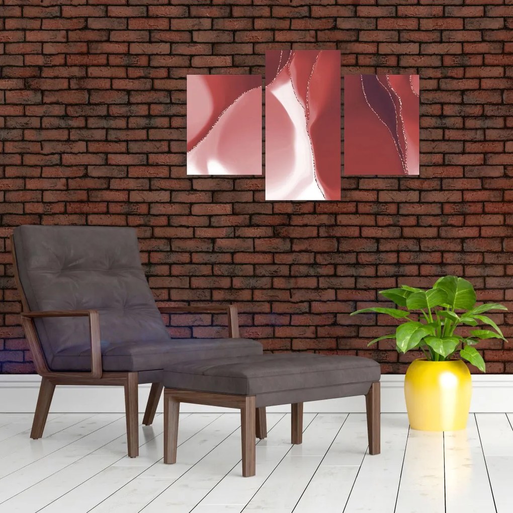 Tablou - Floare abstractă roșie N⁰3 (90x60 cm)