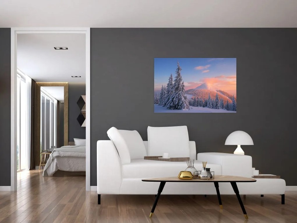 Tablou - Peisaj de iarnă (90x60 cm)