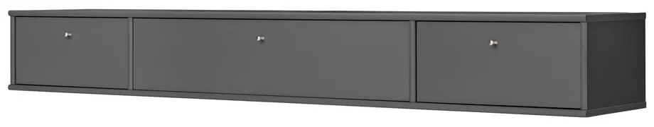 Comodă TV gri antracit 176x22 cm Mistral – Hammel Furniture