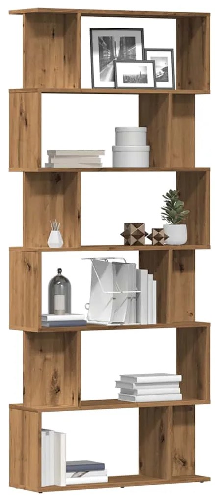 vidaXL Dulap cu cărți Artisan Stejar 80x24x192 cm Lemn prelucrat