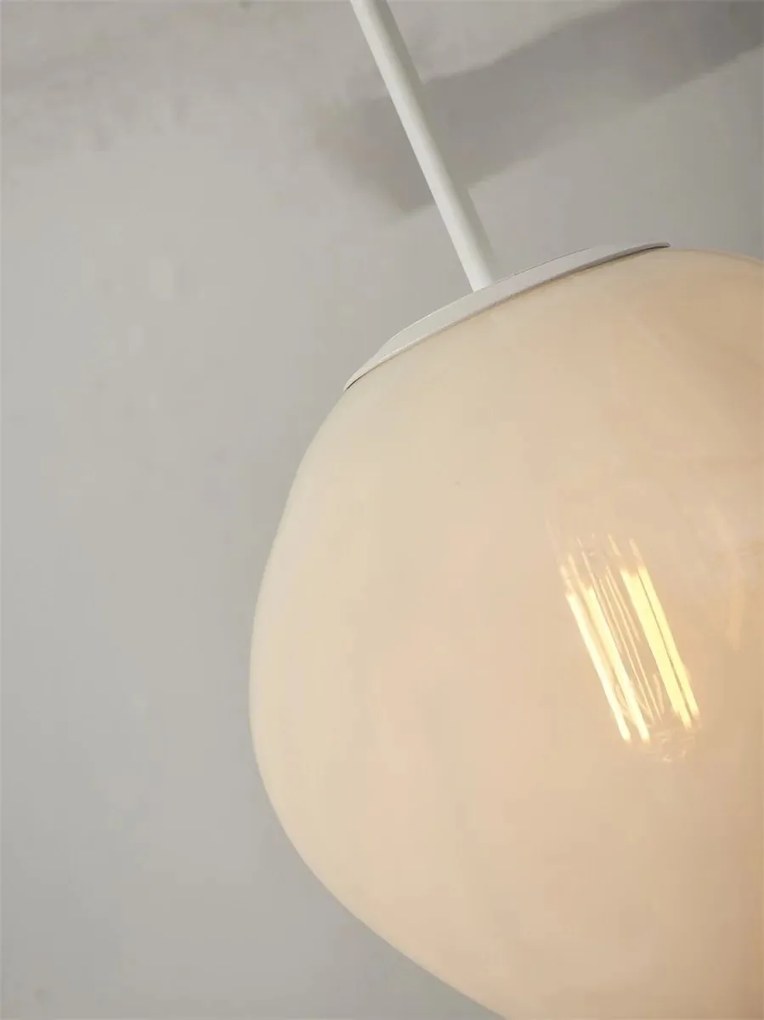 Lustra/Pendul modern design decorativ Helsinki boulder alb