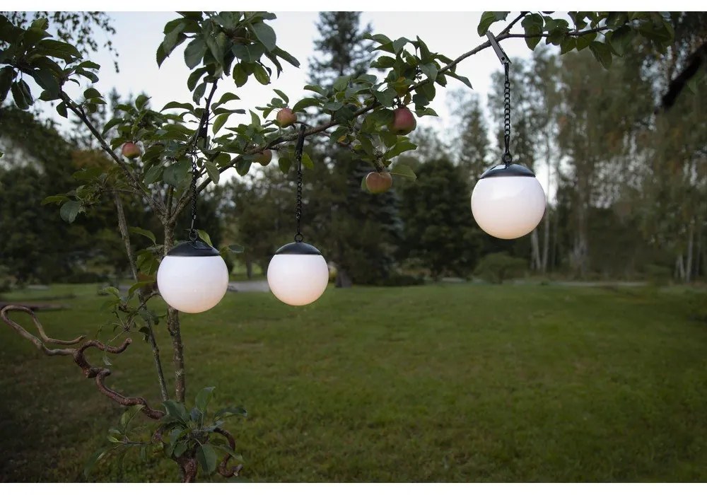 Set de 3 decorațiuni luminoase de exterior Star Trading Globus, ø 10 cm