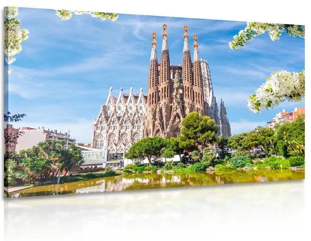 Tablou catedrala în Barcelona