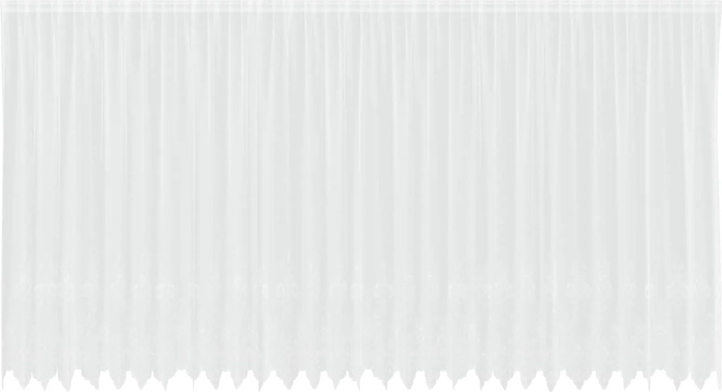 vidaXL Cortină din Dantelă cu perdele Alb 220 x 750 cm Poliester