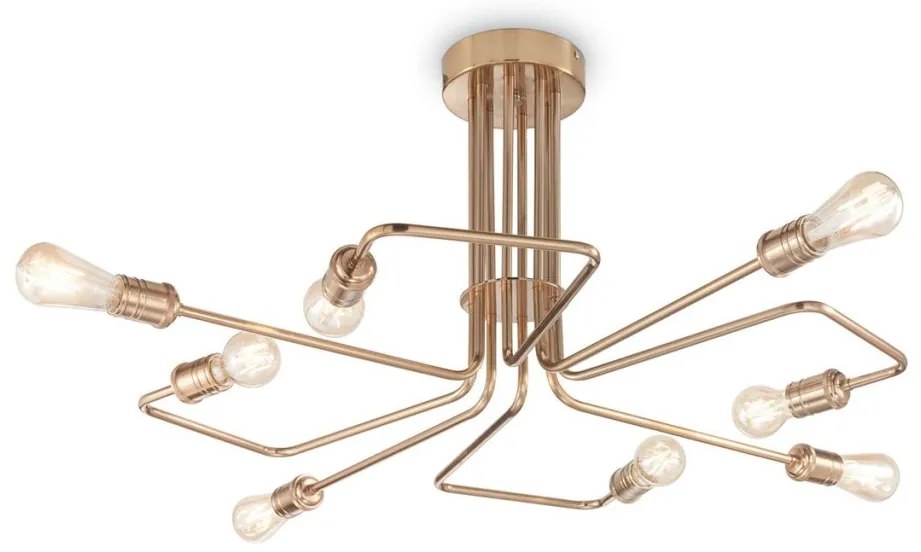 Lustra aplicata cu 8 brate, finisaj alama antic, TRIUMPH PL8 OTTONE
