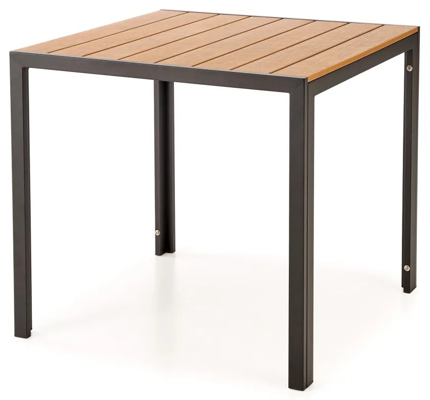 Masa patrata Fierro maro/negru L80 cm