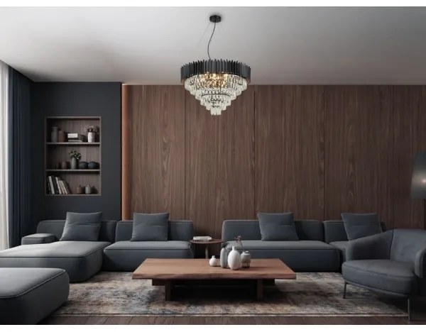 Brilagi - Lustră suspendată pe cablu CARLOS 11xE14/40W/230V Ø 80 cm