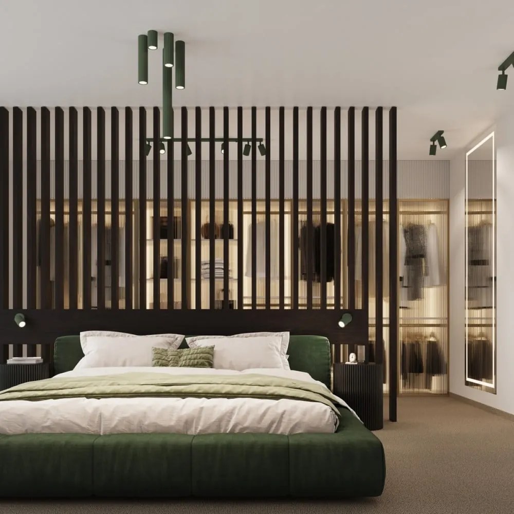 Spot verde 25x25 cm Gleam – Sollux