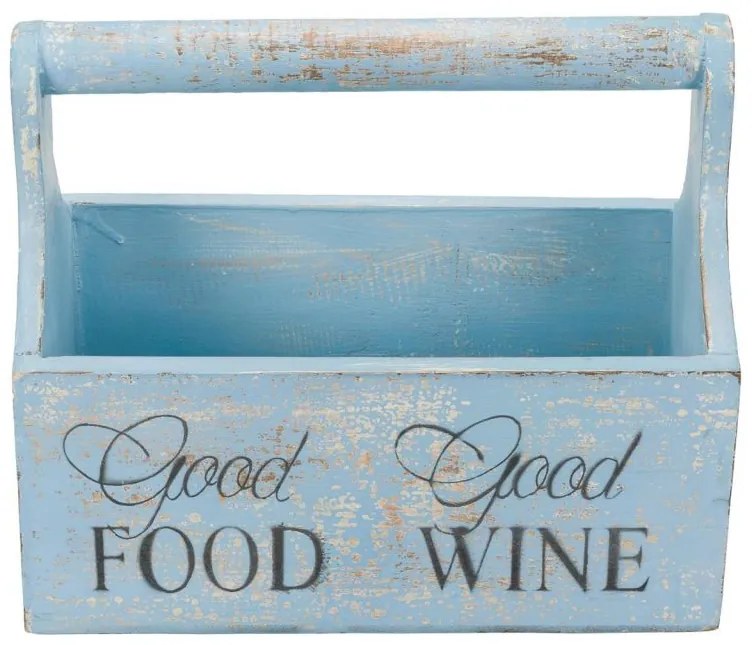 Cutie decorativă pentru flori - 30 x 17 x 25 cm, albastră