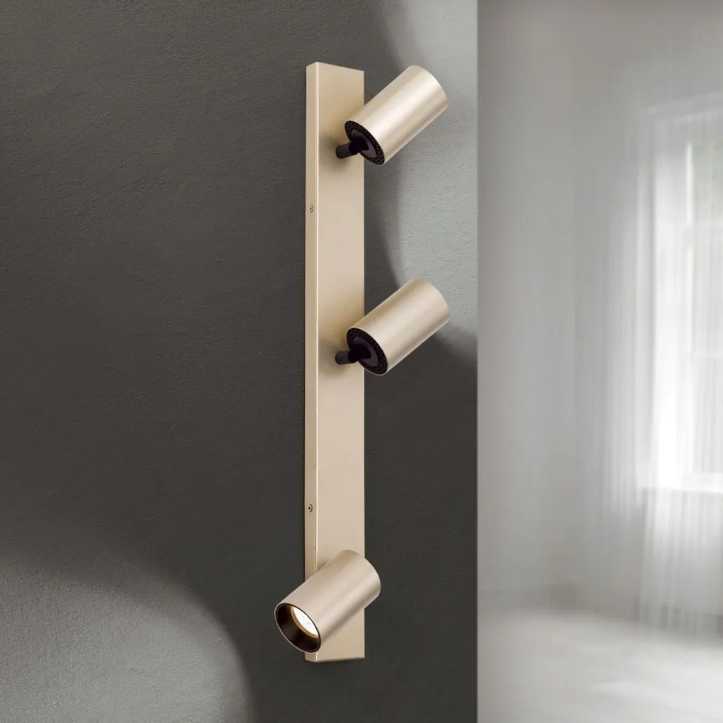Aplica de perete/tavan cu Spoturi stil minimalist modern SEAN 3L auriu
