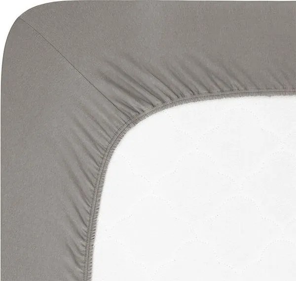 decoDoma Cearșaf elastic jersey cu elastan antracit 90 x 200 cm