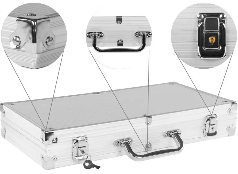 Set de poker GamesPlanet, 300 de jetoane laser Ultimate