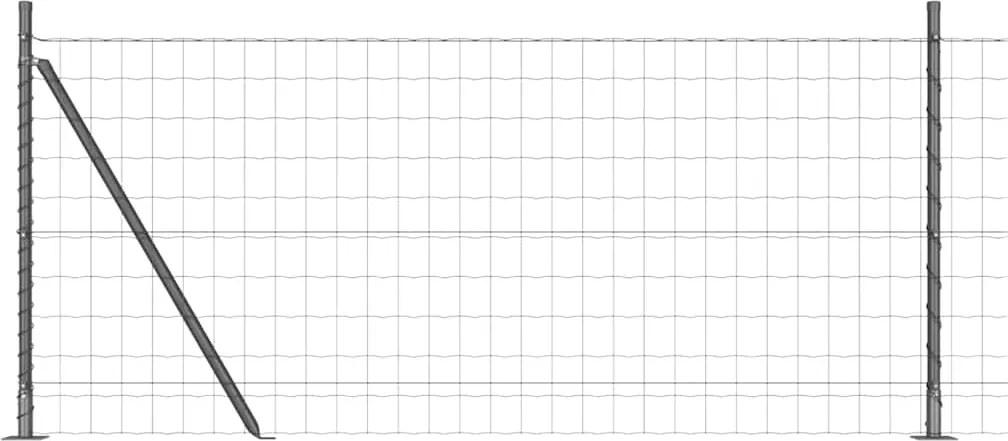 vidaXL Gard cu Stâlp Gri 1 x 25 m Oțel și PVC