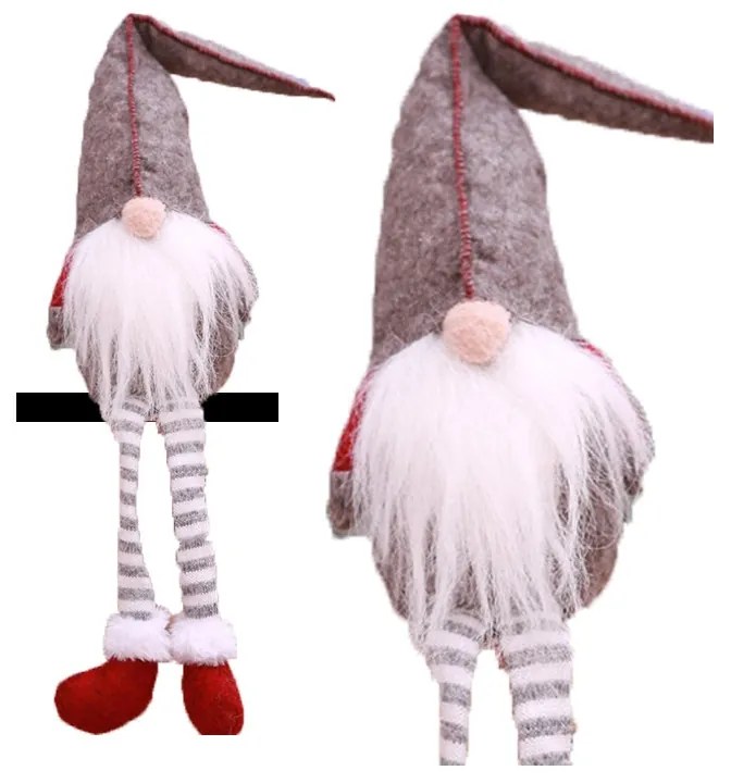 Piticot decorativ SANTA CLAUS 50 cm - mai multe culori Culoare: Rosu