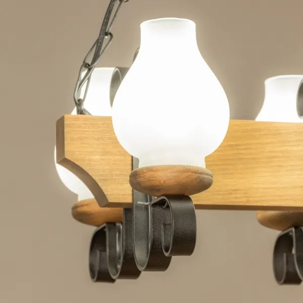 Lustră pe lanț Brilagi QUEEN 4xE14/40W/230V fag