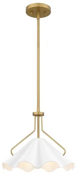 Lustră pe tijă Quoizel QZ-MEJIA-1P-S-AB MEJIA 1xE27/60W/230V d. 35,6 cm alamă