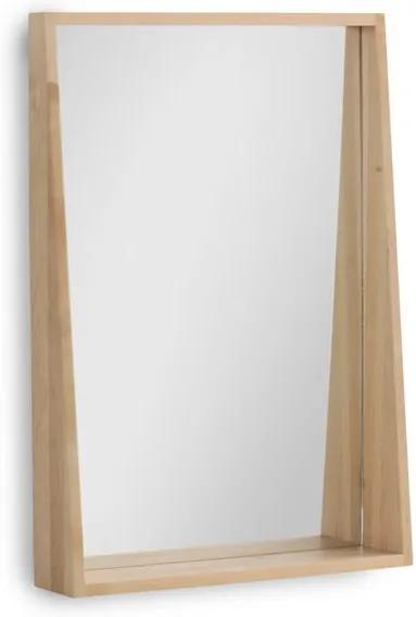 Oglindă de perete cu ramă din lemn de mesteacăn Geese Pure, 65 x 45 cm
