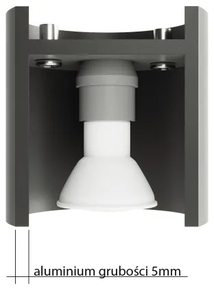 Plafonieră LED FRIDA 1xGU10/7W/230V gri Brilagi