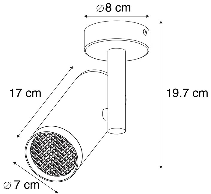 Spotlight de design negru - Scopio Honey