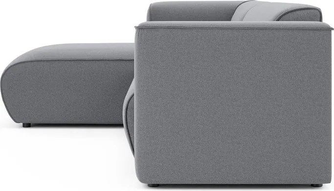 Colțar gri deschis (cu colț pe partea stângă/cu șezlong) Merid – Ropez