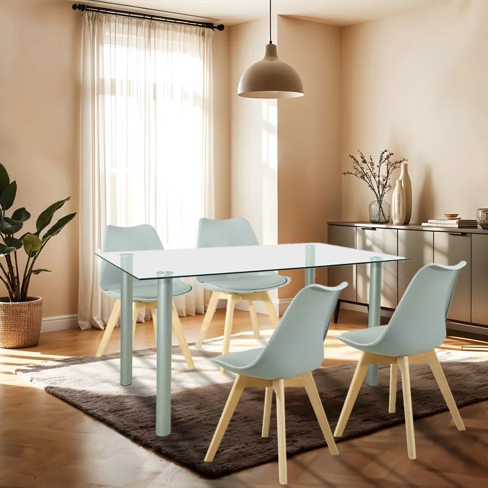 Set de masă Midori 4+1 gri