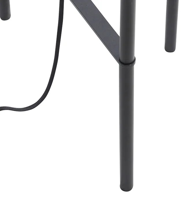 Lampă de podea industrială neagră - Bliss Vefa