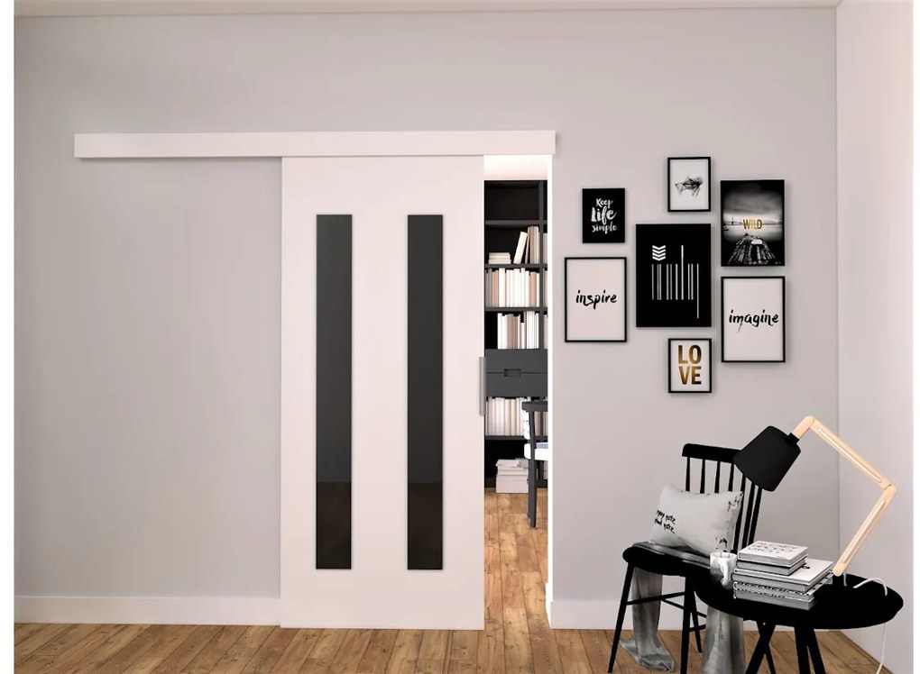 Expedo Ușă glisantă LIVELLO III + amortizor, 106x205, sonoma