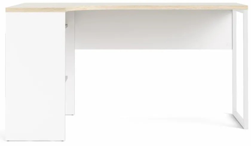 Birou coltar EFREM PLUS cu 2 sertare si blat in decor stejar