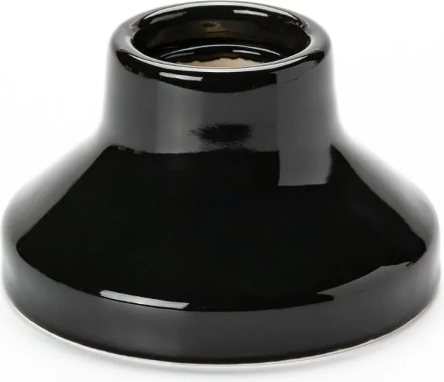 Mini Plafoniera din ceramica neagra FROST