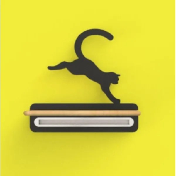 Aplică LED cu raft pentru copii JUMPING CAT LED/5W/230V