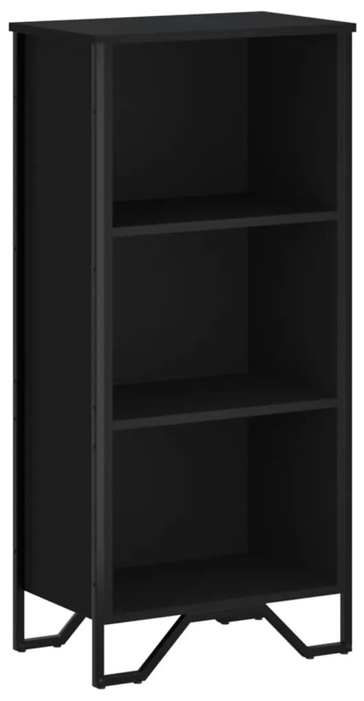 848604 vidaXL Bibliotecă, negru, 50x31x106 cm, lemn prelucrat