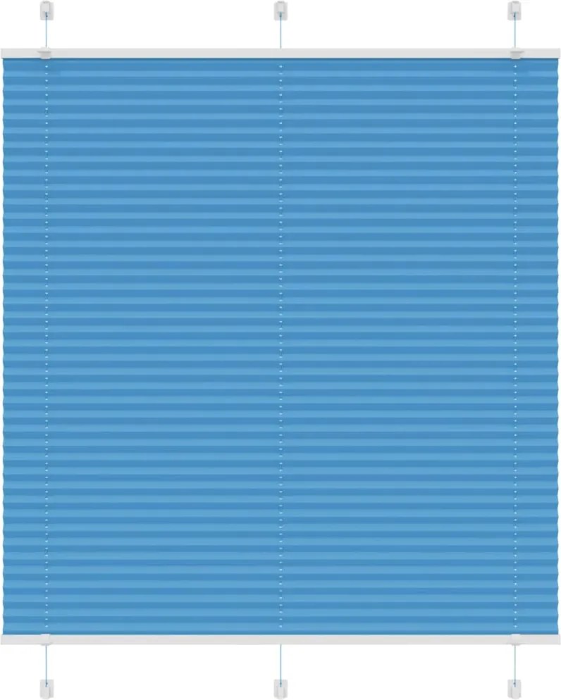 vidaXL Jaluzea plisată Albastru 115x150 cm Lățime țesătură 114,4 cm
