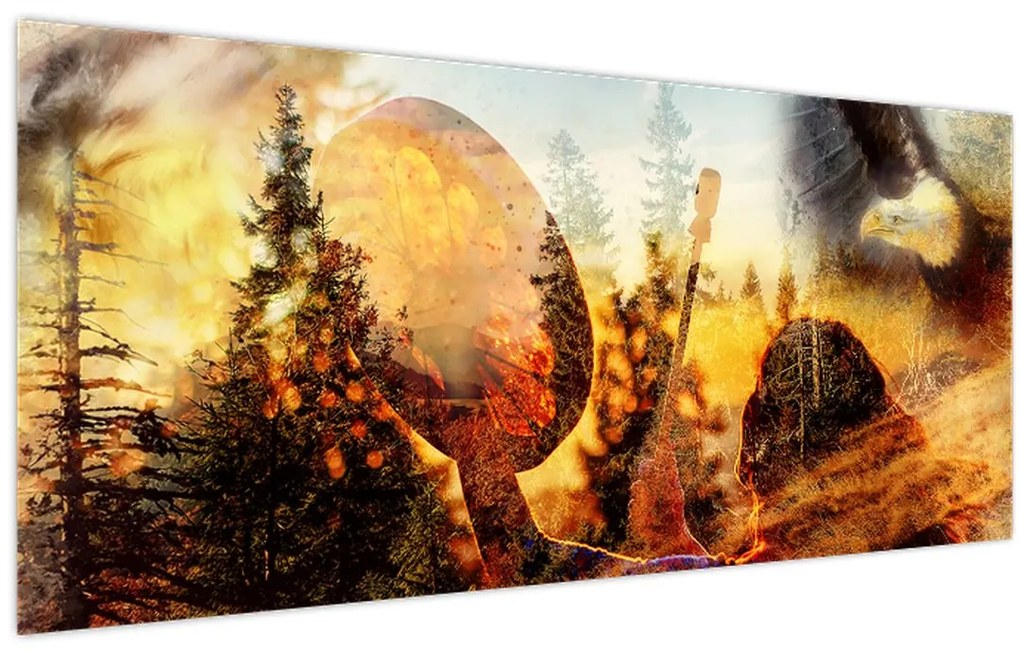 Tablou - Motiv șamanic (120x50 cm)