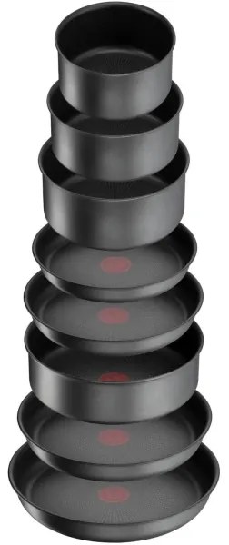 Set de vase de gătit Tefal 20 buc. INGENIO DAILY CHEF ON negru