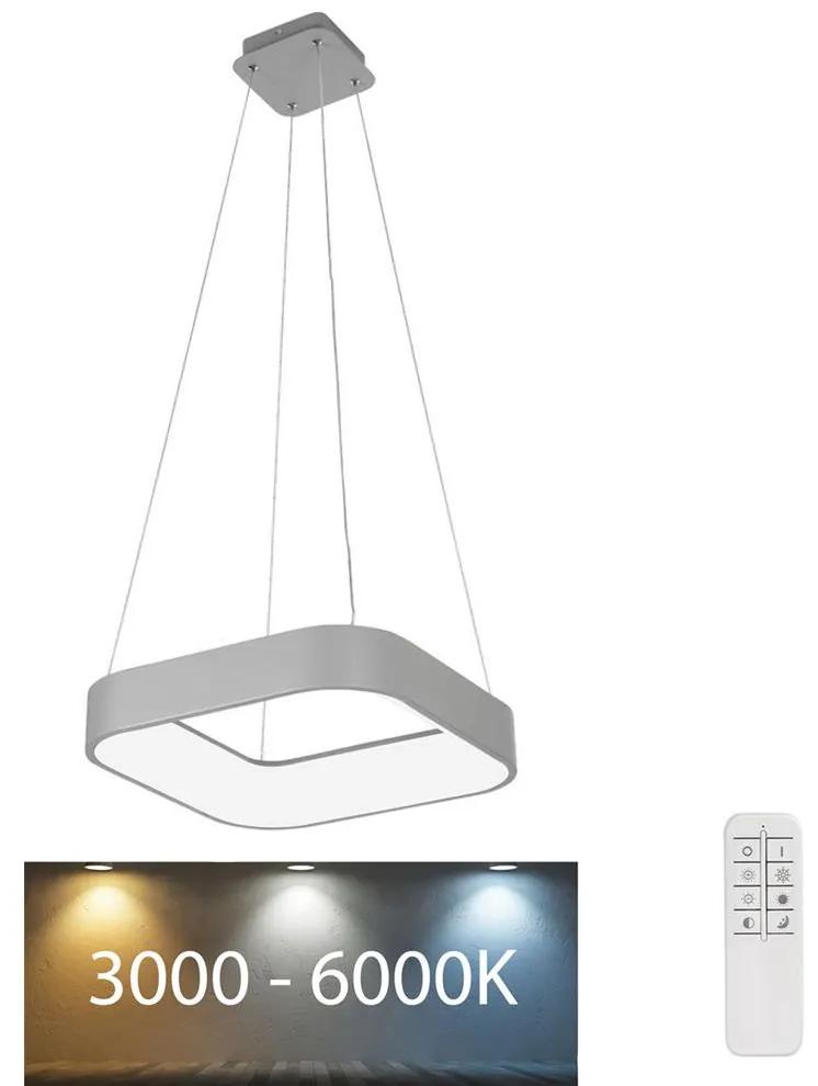 Lustră LED pe cablu dimabilă Rabalux LED/28W/230V rotundă + telecomandă 3000-6000K