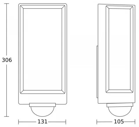 Aplică LED de exterior cu senzor Steinel 085261 L42SC LED/13W/230V IP54