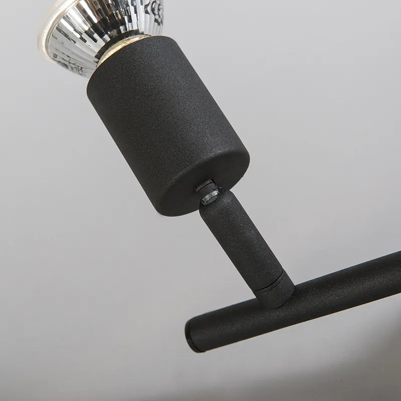 Spotlight industrial negru inclinabil cu 2 lumini - Jeany