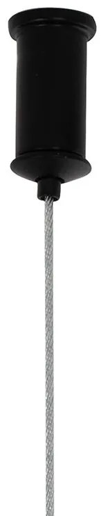 Lustra neagra inelara LED Range 120cm